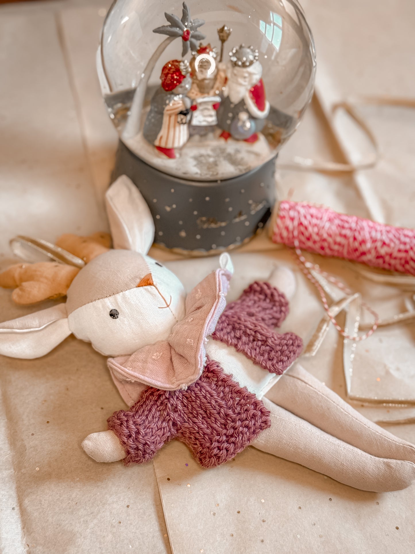 Edición Navidad rosa empolvado